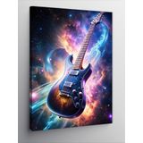 Tablomega Kanvas Tablo Uzay Gitarı