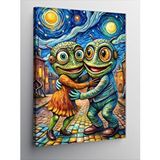 Tablomega Kanvas Tablo Van Gogh Stili Sarılan Kurbağalar