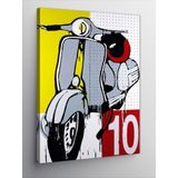 Tablomega Kanvas Tablo Vespa Scooter