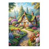 Tablomega Kır Evleri Desenli Ahşap Tablo 25cmx 35cm