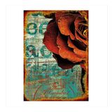 Tablomega Kırmızı Gül 25x35 cm Mdf Poster
