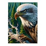 Tablomega Kızgın Kartal Tasarım Ahşap Tablo 35cm X50cm
