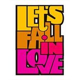 Tablomega Lets Fall İn Love Modern Ahşap Tablo 25cmx 35cm