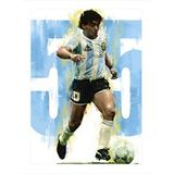 Tablomega Maradona Model Ahşap Tablo 25cmx 35cm