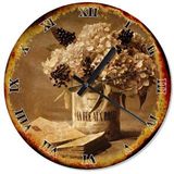 Tablomega Mektuplar Ve Çiçek Sessiz 50x50 cm Duvar Saati
