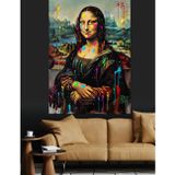 Tablomega Mona Lisa Pop-Art Versiyonu Dekoratif Kanvas - Mdf Ahşap Tablo