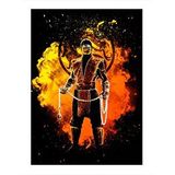Tablomega Mortal Kombat Scorpion Desenli Ahşap Tablo 35cm X50cm