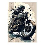 Tablomega Motosiklet Tutkusu 35x50 cm Mdf Poster
