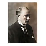 Tablomega Mustafa Kemal Atatürk Desenli Ahşap Tablo 35cm X50cm