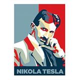 Tablomega Nikola Tesla Modern Ahşap Tablo 35cm X50cm