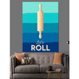Tablomega Oklava Roll Posteri Dekoratif Kanvas - Mdf Ahşap Tablo