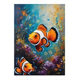 Tablomega Palyaço Balıkları Art Mdf Tablo 25cmx 35cm