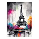 Tablomega Paris Eyfel Kulesi Hediyelik Ahşap Tablo 25cmx 35cm