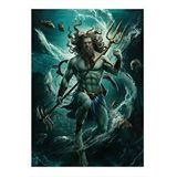 Tablomega Poseidon Hediyelik Ahşap Tablo 35cm X50cm
