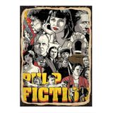Tablomega Pulp Fiction Art 35x50 cm Mdf Poster
