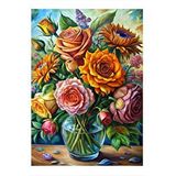 Tablomega Renkli Çiçekler Mdf Poster 25cmx 35cm