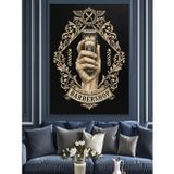 Tablomega Retro Berber Dekoratif Kanvas - Mdf Ahşap Tablo