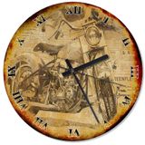 Tablomega SAAT-1048-50 Motorsiklet Zamanı Sessiz 50cm Çap Duvar Saati