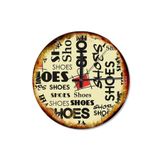 Tablomega SAAT-506-30 Shoes Afişleri Sessiz 30cm Çap Duvar Saati