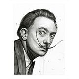Tablomega Salvador Dali Model Ahşap Tablo 35cm X50cm