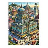 Tablomega Şehirde Yaşam Dekoratif Ahşap Tablo 35cm X50cm
