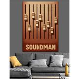 Tablomega Ses Mikseri Soundman Posteri Dekoratif Kanvas - Mdf Ahşap Tablo