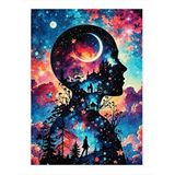 Tablomega Soyut İnsan Ve Manzara Desenli Ahşap Tablo 25cmx 35cm