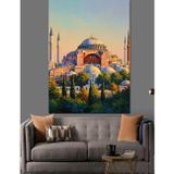 Tablomega Tarihi Cami Manzarası Tablosu Dekoratif Kanvas - Mdf Ahşap Tablo