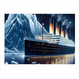 Tablomega Titanic Gemisi Hediyelik Ahşap Tablo 35cm X50cm