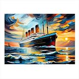 Tablomega Titanic Hediyelik Ahşap Tablo 25cmx 35cm