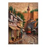 Tablomega Tramvay Yolu Ve Eskişehir Desenli Ahşap Tablo 35cm X50cm