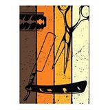 Tablomega Ustura Makas Berber Modern Mdf Tablo 35cm X50cm