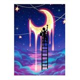 Tablomega Uzay Boyası Yapan Çocuk Art Mdf Poster 35cm X50cm