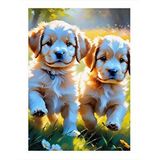 Tablomega Yavru Köpek Hediyelik Ahşap Tablo 35cm X50cm