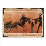 Tablomega Yunan Mitoloji Resmi Desenli 50x70 cm Ahşap Tablo
