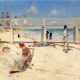 Tablosan A Holiday At Mentone Kanvas Tablo 90x120 cm Kb22219 90x120 cm