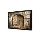 Tablosan Ahşap Oyma Kapı Çerçeveli Cam Tablo 20X30 Cm Ca36024