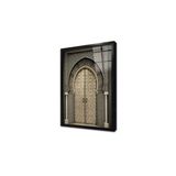 Tablosan Ahşap Oyma Kapı Çerçeveli Cam Tablo 50X70 Cm Ca36018