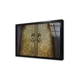 Tablosan Ahşap Oyma Kapı Çerçeveli Cam Tablo 50X70 Cm Ca36022