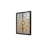 Tablosan Ahşap Oyma Kapı Çerçeveli Cam Tablo 60X90 Cm Ca36004