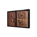 Tablosan Ahşap Oyma Kapı Çerçeveli Mdf Tablo 35 X 50 Cm Ma36007