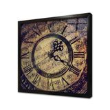 Tablosan Akrep Ve Yelkovan Obje Çerçeveli Cam Tablo 20X20 Cm Ca23015