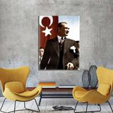Tablosan Atatürk Portresi 30x40 cm Kanvas Tablo