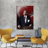 Tablosan Atatürk Portresi 60x90 cm Kanvas Tablo