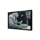 Tablosan Atatürk Yazı Yazarken Çerçeveli Cam Tablo 20X30 Cm Ca02133