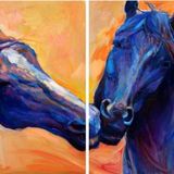 Tablosan Atların Aşkı Kanvas Tablo 60x100 cm Kb15116 60x100 cm