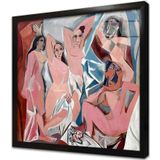 Tablosan Avignonlu Kadınlar Pablo Picasso 80x80 cm Kanvas Tablo