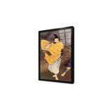 Tablosan Ay Işığında Flüt Çalan Japon Çerçeveli Cam Tablo 50X70 Cm Cb31030