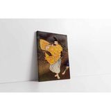 Tablosan Ay Işığında Flüt Çalan Japon Kanvas Tablo 80 X 120 Cm Kb31030