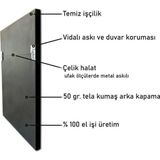 Tablosan Ay Yıldızlı Bayrak Önünde Genç Atatürk Çerçeveli Cam Tablo30x60 cm Ca02090 30x60 cm